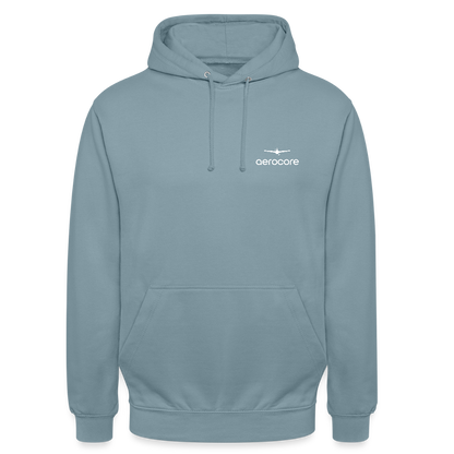 AeroCore Unisex Hoodie - stonewash blue